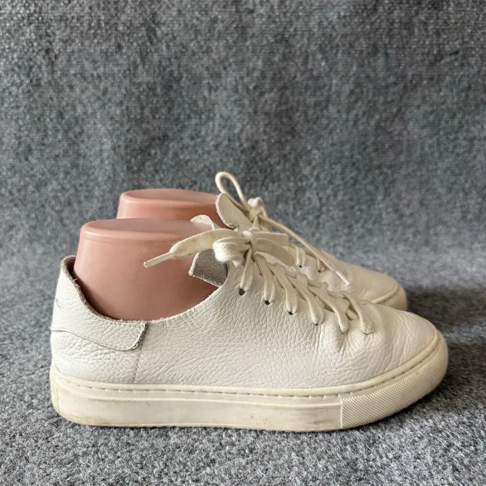Sam Edelman Poppy Pebbled Leather Low Top Sneaker Women Minimalist Athletic